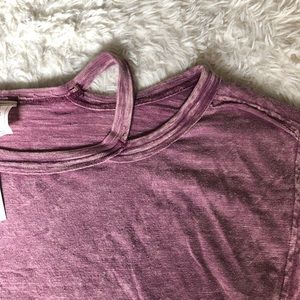 💎BNWT Free People split collar top💎